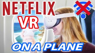 How to watch VR Netflix OFFLINE on a plane! No internet needed on Oculus Quest 2! screenshot 4