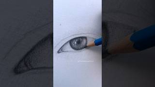 Easiest Eye Drawing Tutorial 👁️😱 #shorts