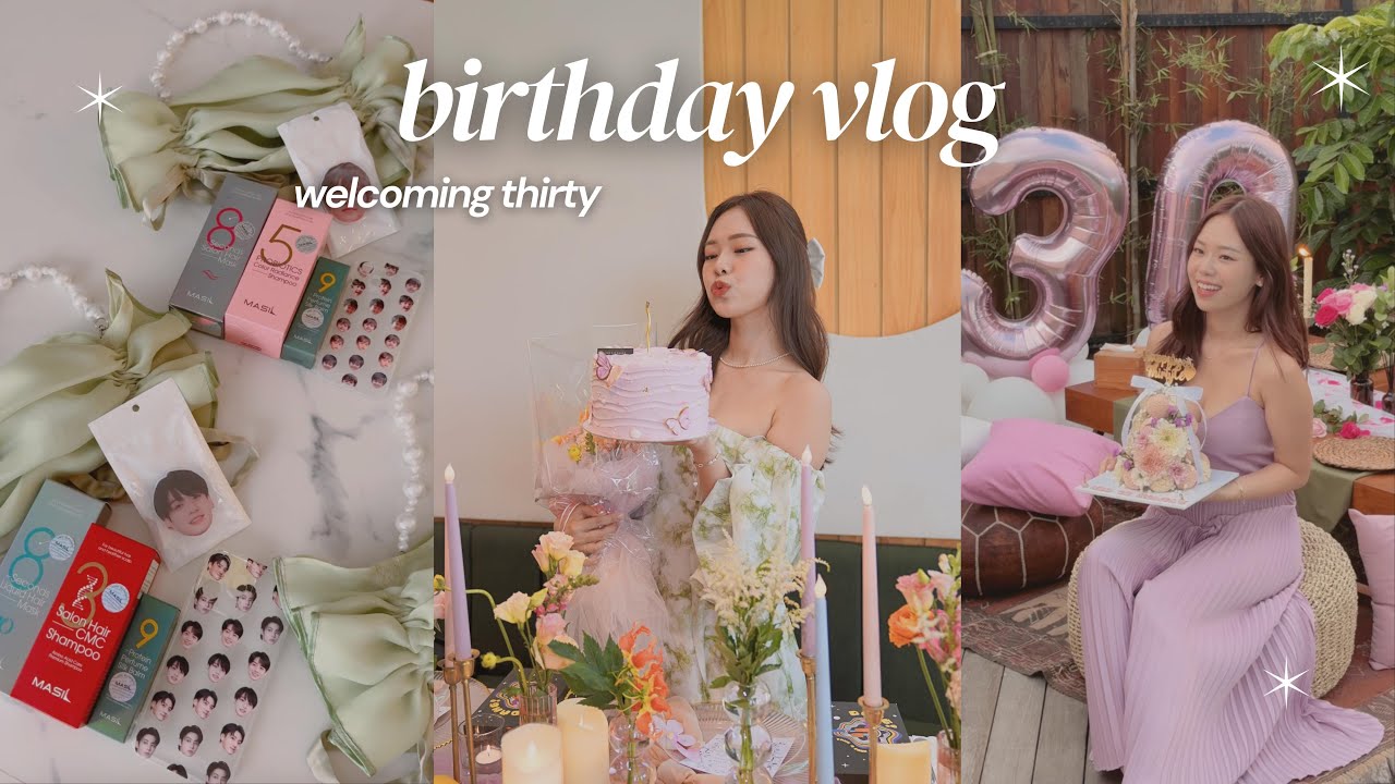30th birthday vlog 🎂 | photoshoot, intimate celebration, glamping, surprise staycation