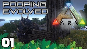 ARK: Pooping Evolved - Ep. 1: Unicorn! | ARK Survival Evolved Multiplayer Let
