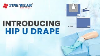 HIP U DRAPE I Disposable Orthopedic Hip U Drape | Sterile Surgical Drapes for Hip Surgery