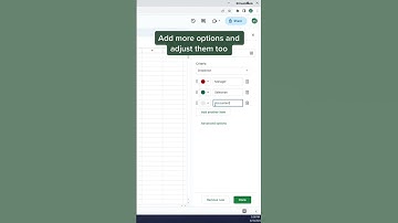 How to make dropdown chips in Google Sheets #googlesheets #googlesheetstips #spreadsheet