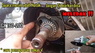 Penyebab mesin bensin Honda GX 160/200 notok kasar & Cara Mengatasi nya