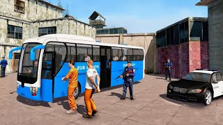 Offroad US Police Transporter Bus Driving Sim 2020 - Android Gameplay screenshot 4