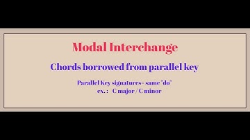 An Introduction to Modal Interchange Chords