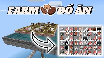 Hướng Dẫn Xây Máy Farm (Đồ Ăn / Food) Minecraft Bedrock 1.21