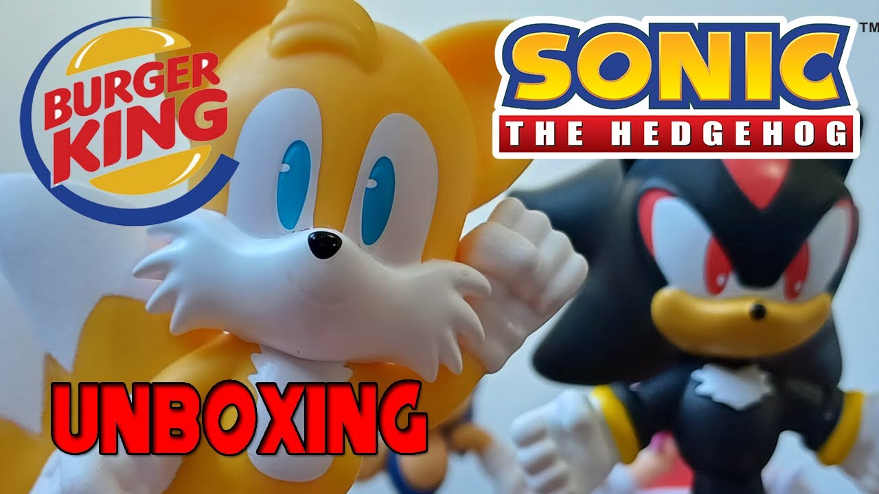 Sonic Burger King Brinquedos Unboxing Shadow e Tails - YouTube
