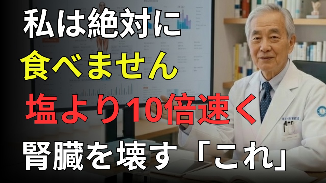 「毎日食べているなら危険です…」腎臓専門医が警告⚠️ 知らずに腎臓を傷つける“最悪の習慣食”とは?透析を避けたい人は今すぐ確認してください|医者メモ