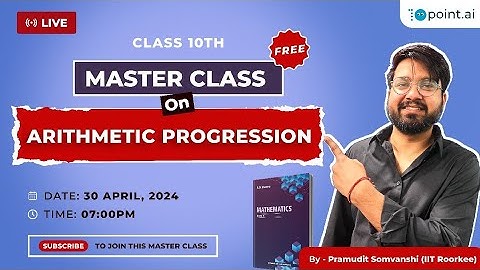 Sum of the n terms of the A.P. || Arithmetic Progression || 10point.ai || Pramudit #class10 #live