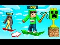 MINE The TROPHY With A HOVERBOARD! (Minecraft Speedrunner vs Hunters)