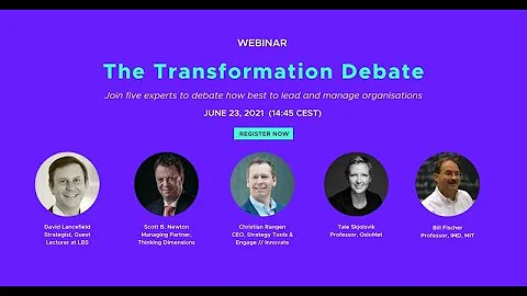 The Transformation Debate ft Bill Fischer, Tale Sk...