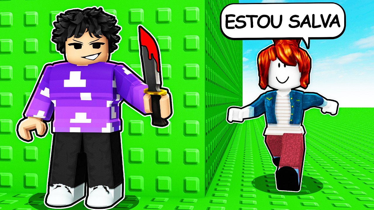 FUJA do MURDER na TORRE do ROBLOX...