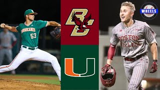 Boston College vs Miami Highlights (Crazy Game!) | 2022 College Baseball Highlights