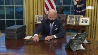President Biden Signs Executive Orders and Presidential Actions on Day 1