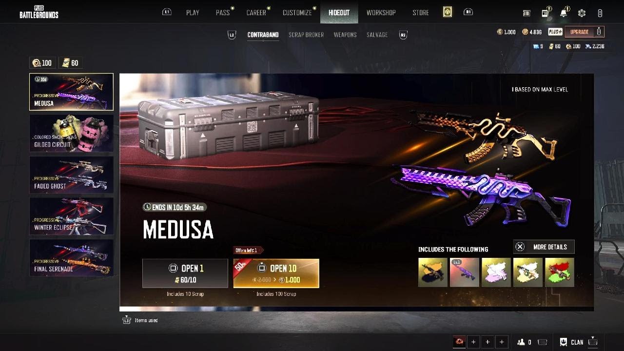 PUBG: BATTLEGROUNDS_ Contraband crate openings _ PROGRESSIVE MP5 WINTER SKIN