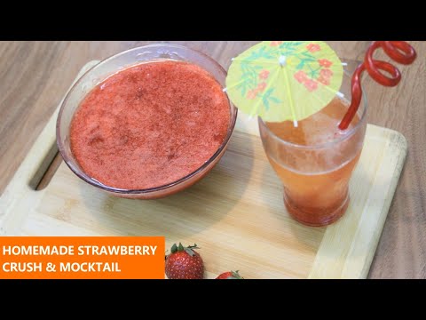 homemade-strawberry-crush-and-mocktail-recipe---homemade-strawberry-crush-without-preservatives