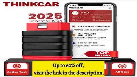 A must-have product! 2025 Thinkcar Thinksafe OBD2 Bluetooth Scanner Code Reader Car Bi-directional