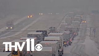 Snowfall across Arkansas | Jan. 9 evening update