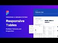 Creating a Design System - Responsive Tables