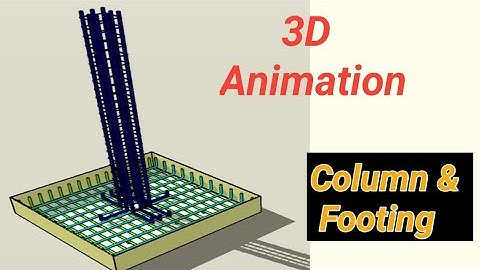 Isolated Footing in 3D Animation Step by Step Construction