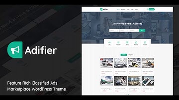 Adifier - Classified Ads WordPress Theme | Themeforest Website Templates and Themes