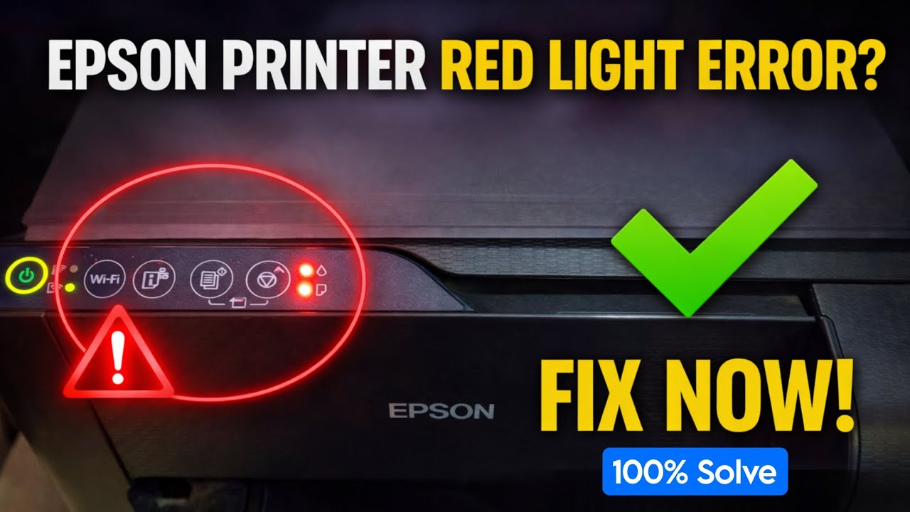 Printer Red Signs epson printer red light problem | epson printer red light blinking ...