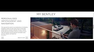 2020 Bentley Continental GT/C  My Bentley Connected Car App Navigation Destination Push screenshot 1