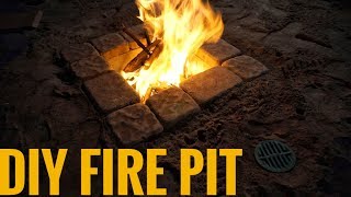 DIY Fire Pit with Adjustable Draft (for under $50!)