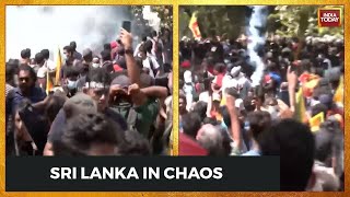 Watch Gun Shots Fired, Panic Struck Protesters Rush To Safety As Sri Lanka Descends Into Chaos