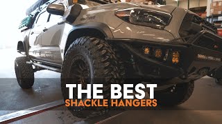 Installing The Best Shackle Hangers on Our 3rd gen Tacoma!  Rago Fabrication Shackle Hangers