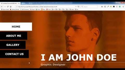 How to make Responsive Portfolio Website HTML and CSS Part-4