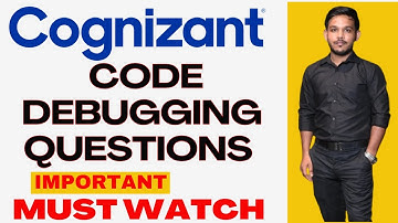 Cogizant Code Debugging Questions  #cogizant #code