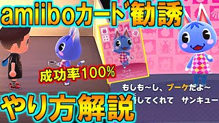 (あつ森)好きな住民を100%呼べる「amiibo勧誘」のやり方を解説！(あつまれどうぶつの森)