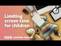 Limiting screen time for children ⏲️ 6 Minute English