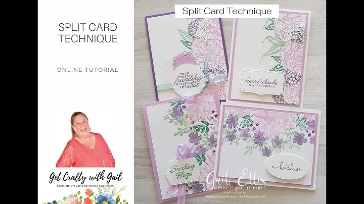 Split Card Technique   Get Crafty with Gail