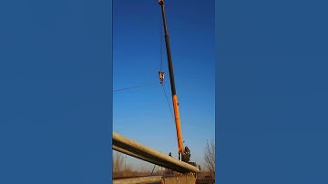 Cement wire pole loading process- Good tools and machinery make work easy