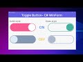 Toggle Button - WinForm C#