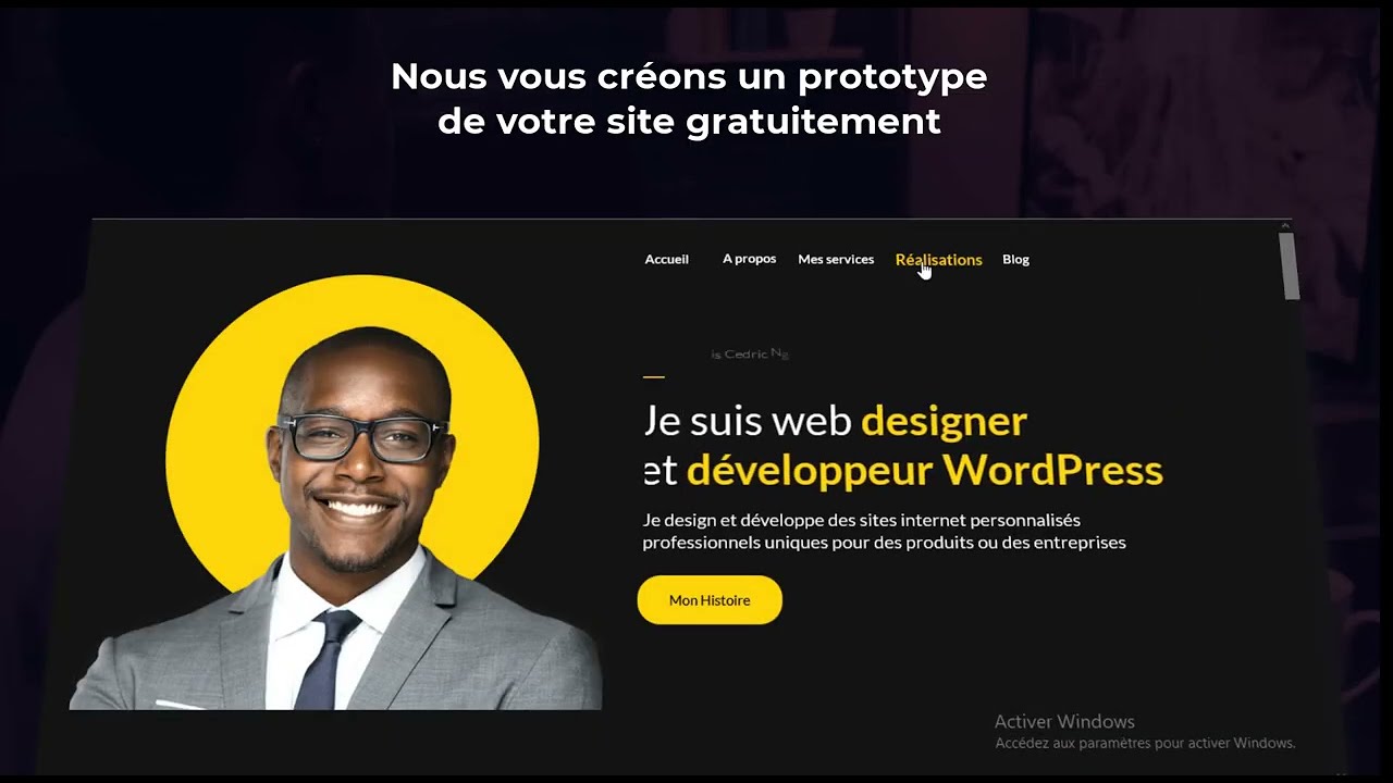 créer votre site web professionnel et moderne sur WordPress