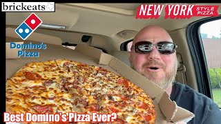 Dominos New York Style Pizza REVIEW Best Domino's Pizza Ever? brickeats