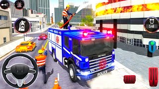 Police Ambulance Fire Truck Simulator 2021 - City Emergency Fire Service - Android Gameplay screenshot 2