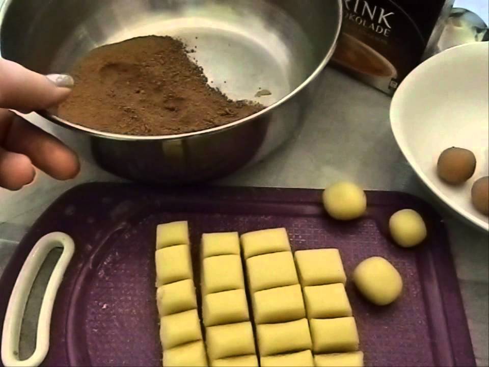 Marzipankartoffeln selbst gemacht - YouTube