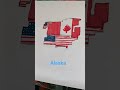 draw flag map of Alaska