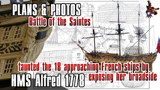 The HMS ALFRED 1778 model ship PLANS & PHOTOS * Battle of the Saintes 1782 * Funniest SuperHeroes