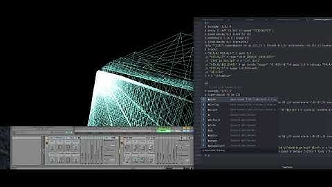 TidalCycles and openFrameworks and Ableton Live performance / moistpeace