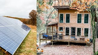 Off Grid Cabin Update!! WE WENT SOLAR!!!