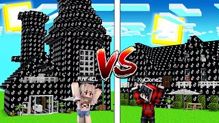 แข่งสร้าง!! บ้านสุดเท่ บ้านTikTokสุดหรู VS บ้านTikTokสุดกาก ใครจะชนะ!?? (Minecraft TikTokHouse)