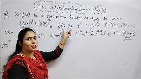 Topic -(Set/Relation/Function) Day-8 //DSSSB tgt/pgt maths//htet pgt maths//uptet