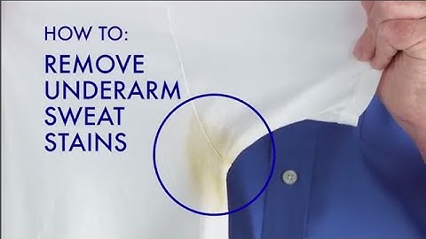 How to Remove Underarm Sweat Stains