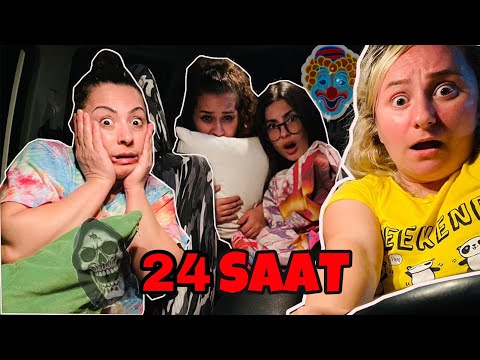 24 SAAT ARABADA VİDEOSU ÇEKERKEN BAŞIMIZA GELENLER !! aslı ca