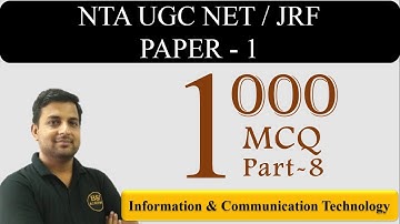 ICT UGC NET JRF 2019 | NTA NET JRF 2019 - Paper 1 2015 (Solved)
